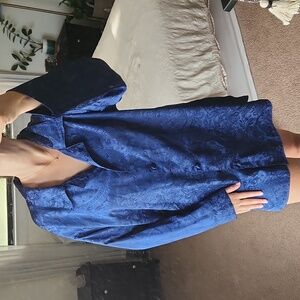 Blue Button Down Sleep Shirt